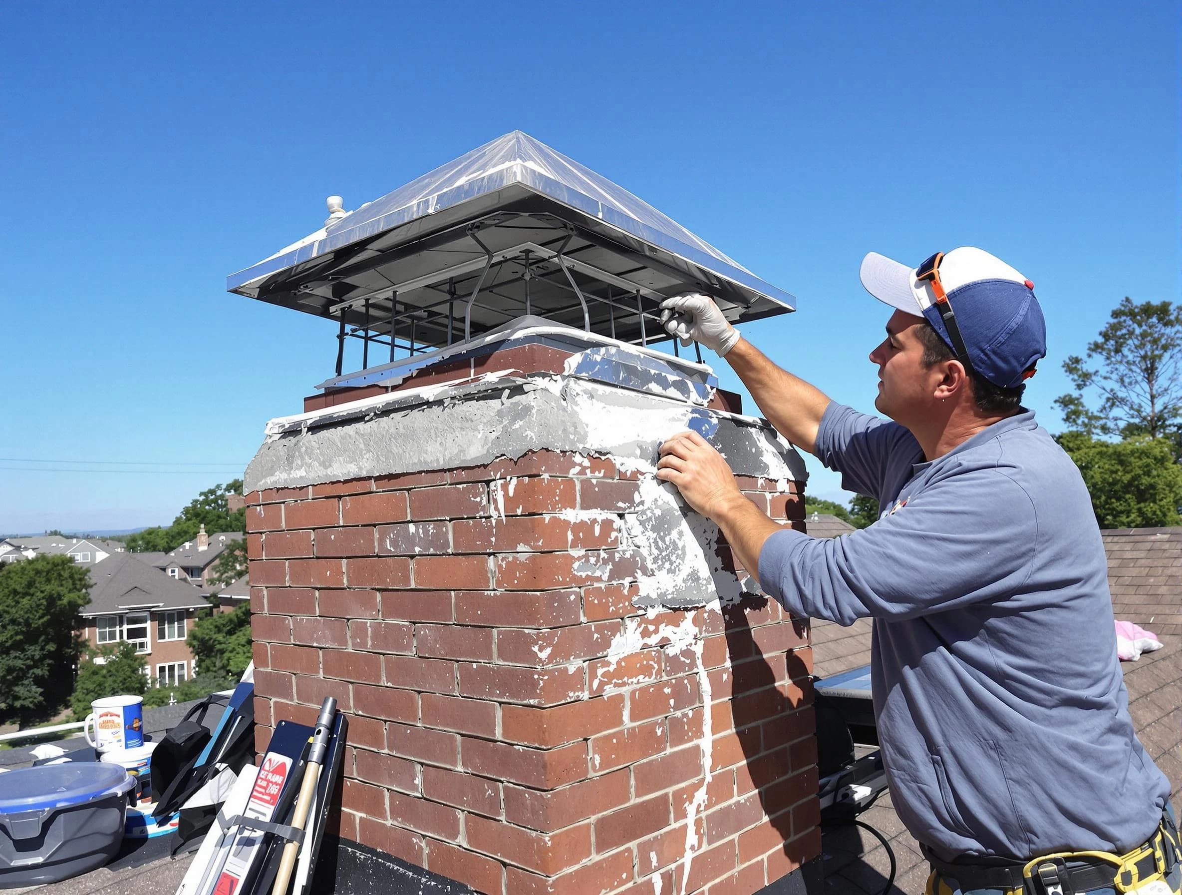 Chimney Crown Services service in Norman, OK